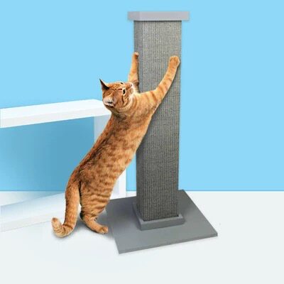 Heart shaped sisal cat scratching board with base, photo 9 of 10