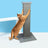 Heart shaped sisal cat scratching board with base, photo 9 of 10
