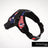 Padded cloth dog harness with Union Jack design in Black, close-up detail