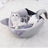 Semi-enclosed grey cat nest with thick sponge walls