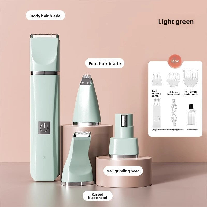 Cordless Pet Hair Clipper Kit with Paw and Nail Attachments