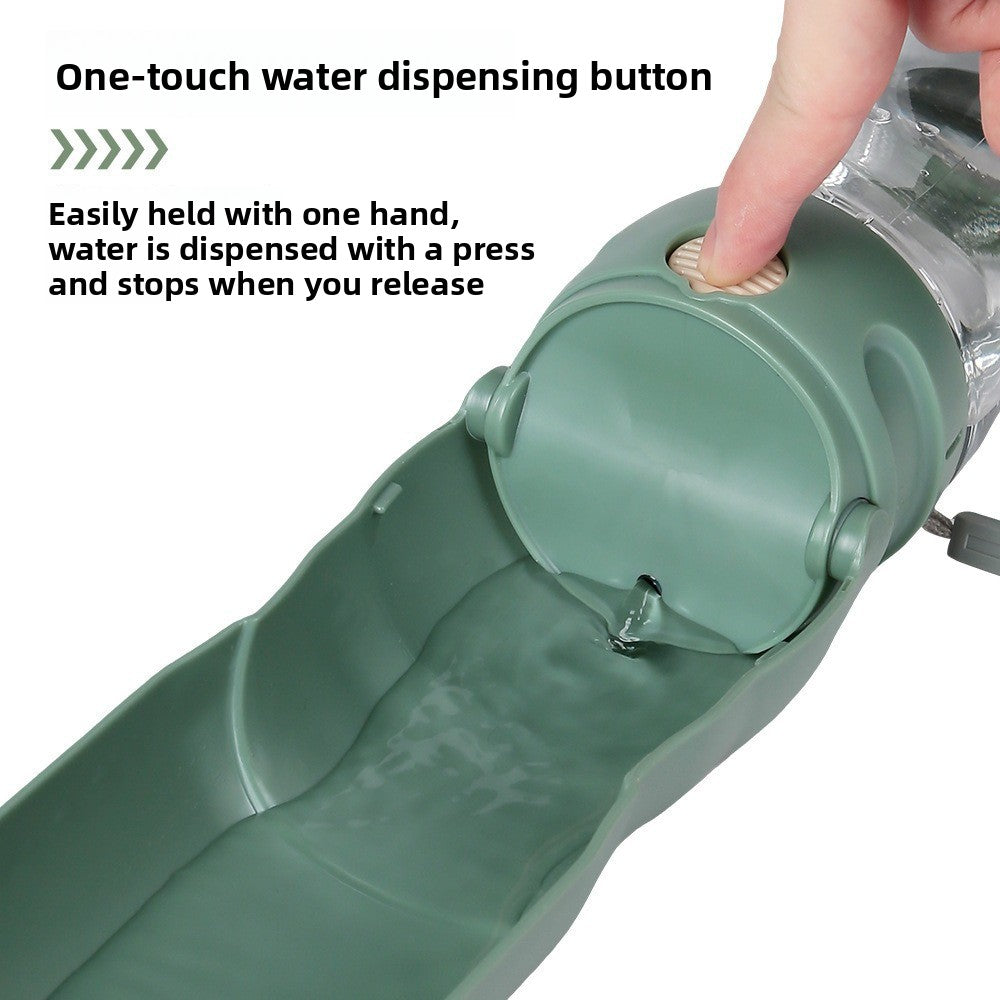 Foldable Leakproof Pet Water and Food Cup in 350ml and 500ml for Travel and Outdoors