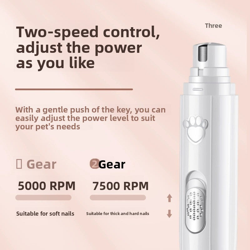 Electric Pet Nail Grinder for Dogs, Cats, Rabbits and Small Pets