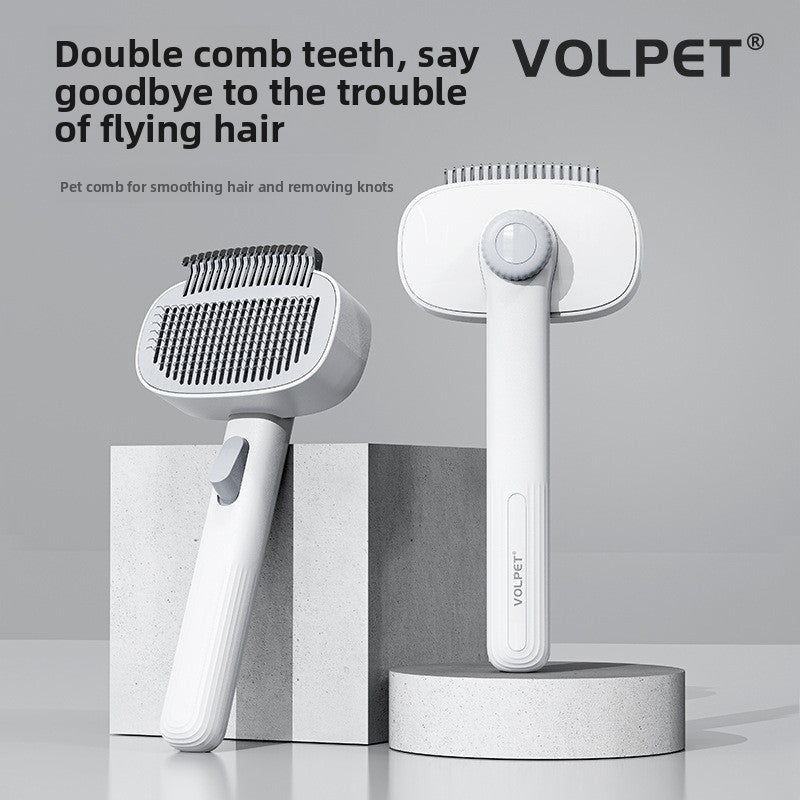 Stainless Steel Dog Comb for Gentle Detangling and Shedding