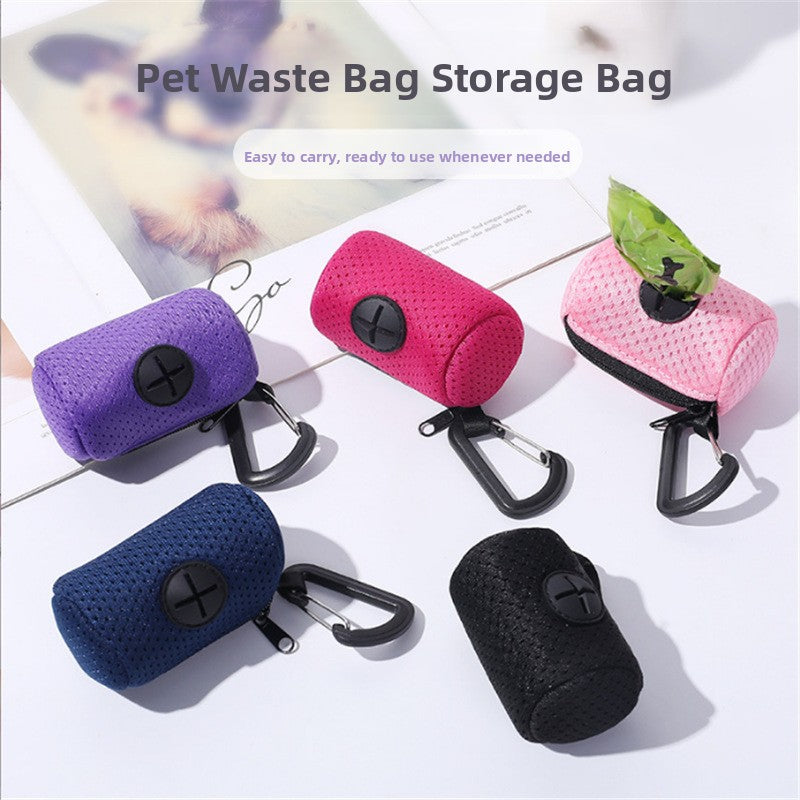 Dog Poo Bag Dispenser, Mesh Leash Attachment for Daily Walks