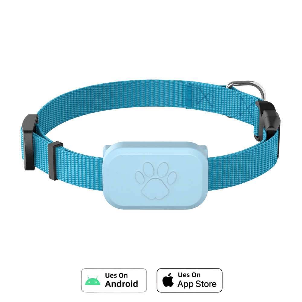 Silicone pet collar with built-in Bluetooth locator in black, product image 7