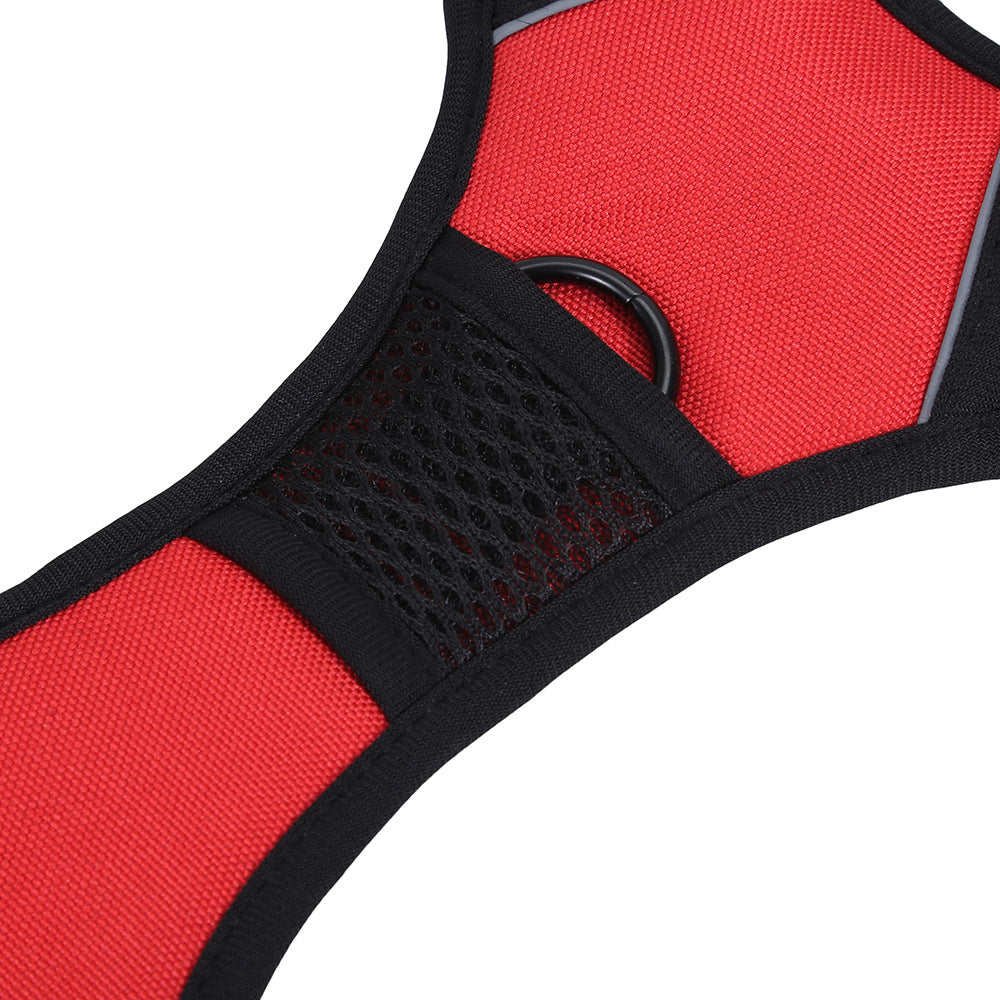 Reflective breathable nylon mesh dog harness, product image 3