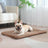 Self-warming thick pet blanket in camel for kennels