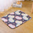 Cotton pet sleeping mat with print in Dark Grey Heart, size 50 x 40cm