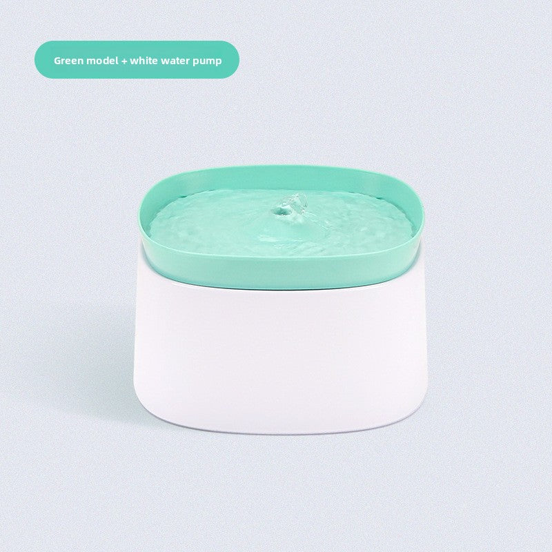 Automatic Circulating Cat Water Fountain with Filter Cartridges and Anti-Dry Burn Safety