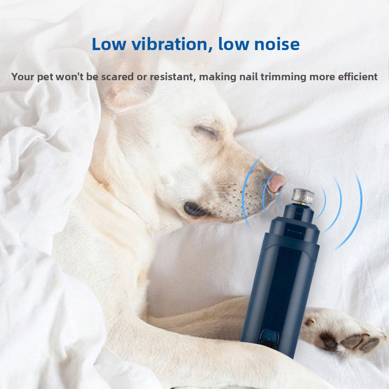 Low Noise Electric Pet Nail Grinder, Adjustable Two-Speed