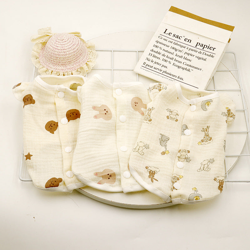 Crepe summer dog vest, available in 13 styles, image 1