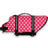 Dog life jacket swim vest with adjustable straps in floral print, view 44