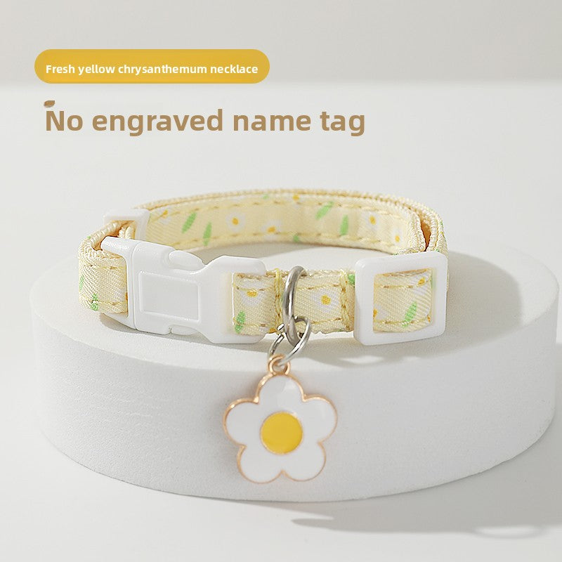 Breakaway cat collar with bell in fresh yellow, product image 7