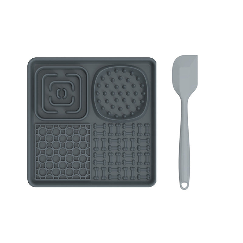 Dog Lick Mat Slow Feeder with Suction Cups and Scraper