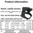 H shape reflective dog harness for medium and large dogs in black, view 2