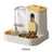 Large Capacity Pet Feeder and Water Dispenser with Anti-Blockage and Detachable Design