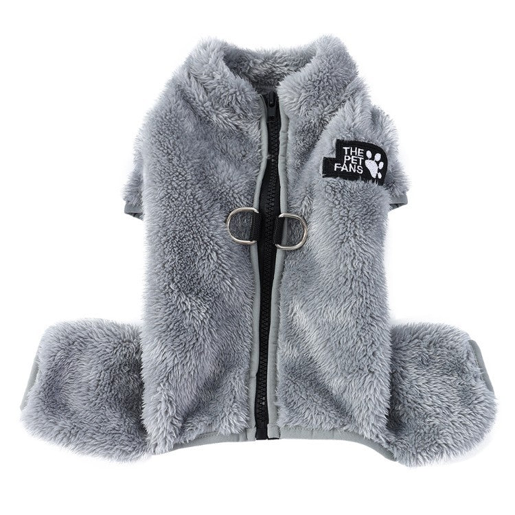 Fleece lined cable knit dog jumpsuit, available in 12 colours, image 49