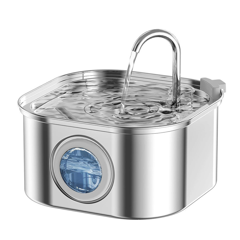 Stainless Steel Pet Water Fountain with Filter