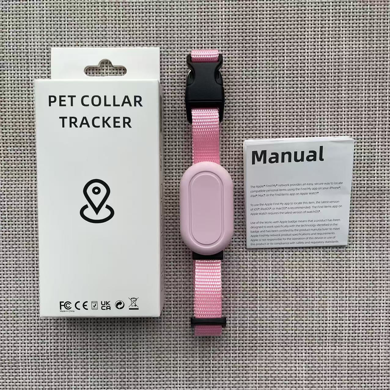 Bluetooth pet tracker tag for cats and dogs in Blue iOS Version, top view