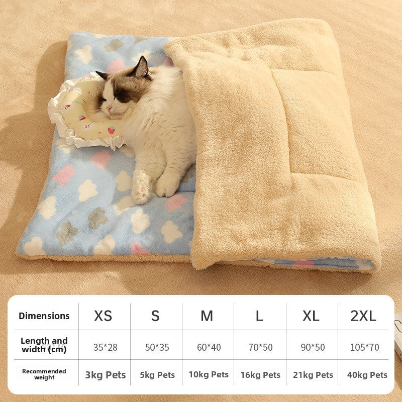 Soft suede pet blanket with cute bear pattern, product image 19