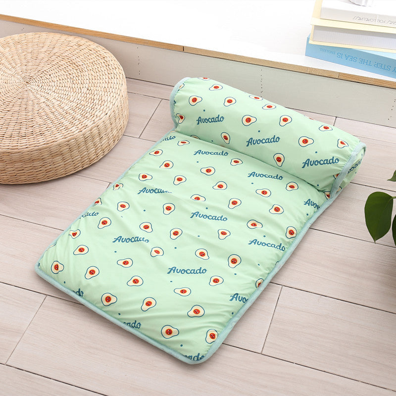 Ice silk pet cooling mat with built-in pillow, photo 11 of 15