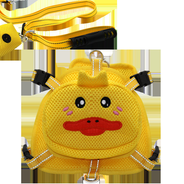 Cartoon frog and duck dog backpack, 3 sizes available