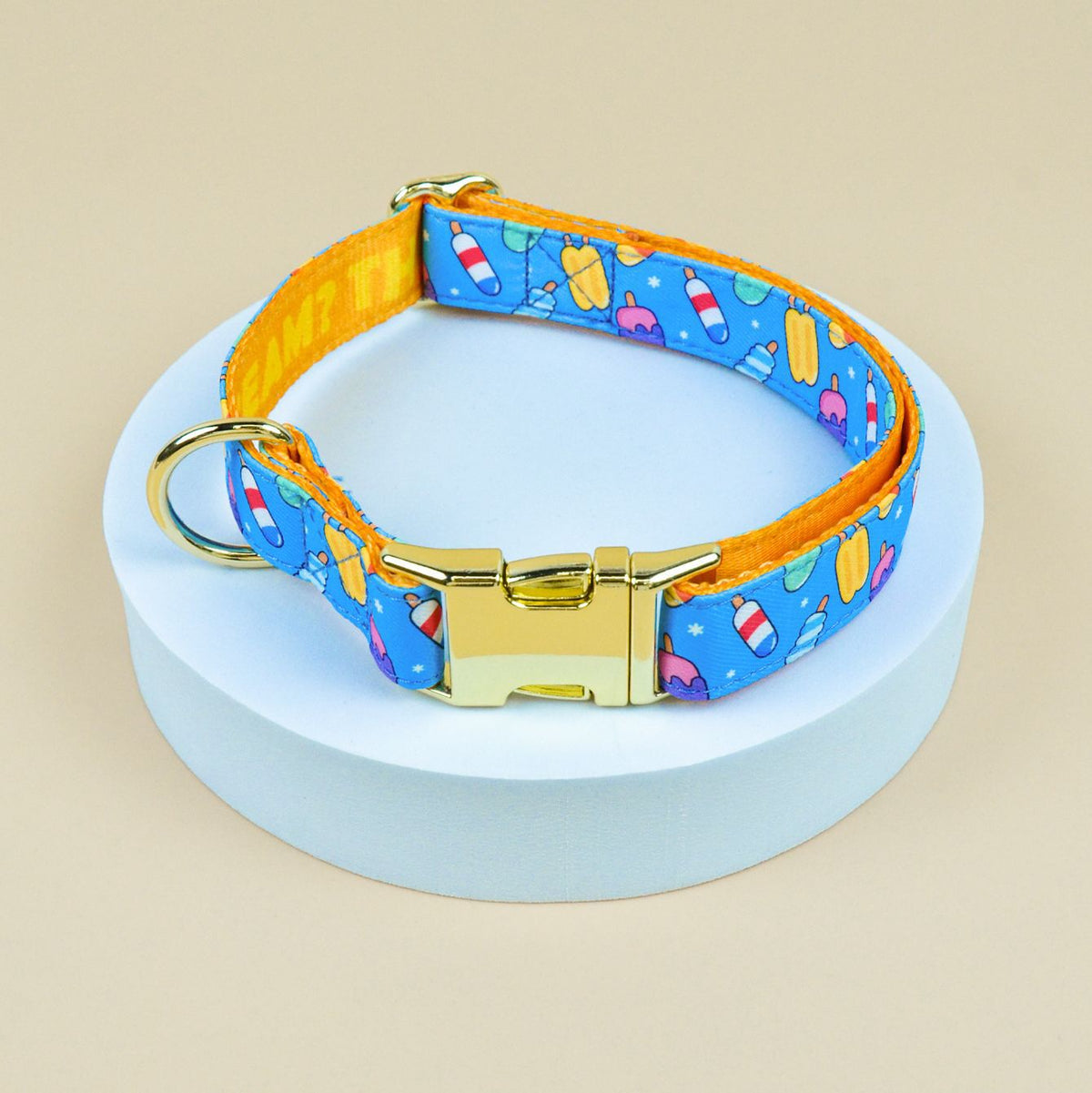 Patterned dog harness with ID tag in purple heart print, product image 84