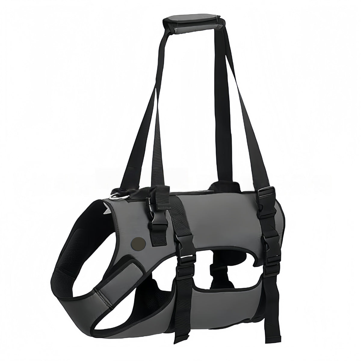 Denim dog harness and matching lead set in blue, product image 2