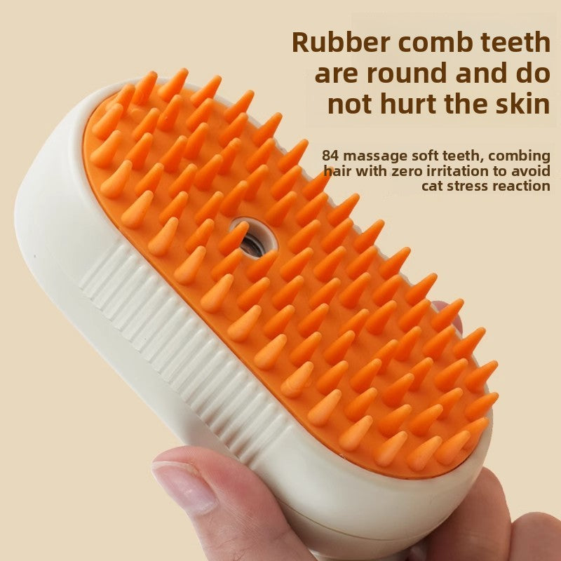 Steam Spray Detangler Comb with Choice of Brush Heads for Pets