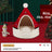 Christmas tree shaped pet nest with Santa hat design, product image 6