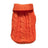 Thick knitted acrylic jumper for dogs and cats in Orange, top view