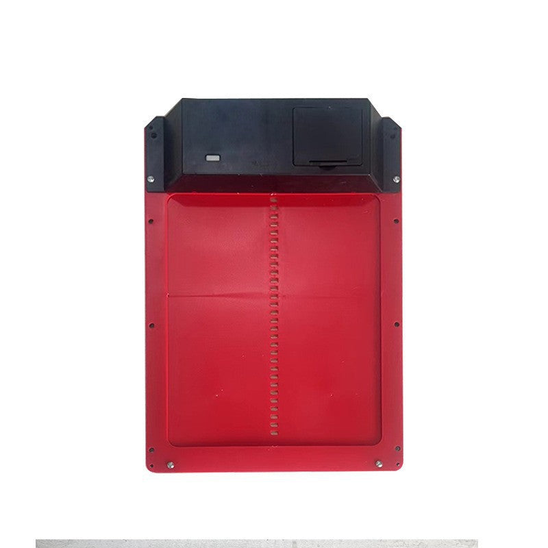 Red automatic chicken coop door with light sensor, photo 6
