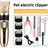 Pet Hair Clipper Grooming Kit with Steel Comb and Scissors