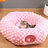 Round Christmas donut cat tunnel bed with festive print, product image 9