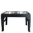 Adjustable Height Stainless Steel Double Dog Bowl in Black with Stable Base for Large Dogs