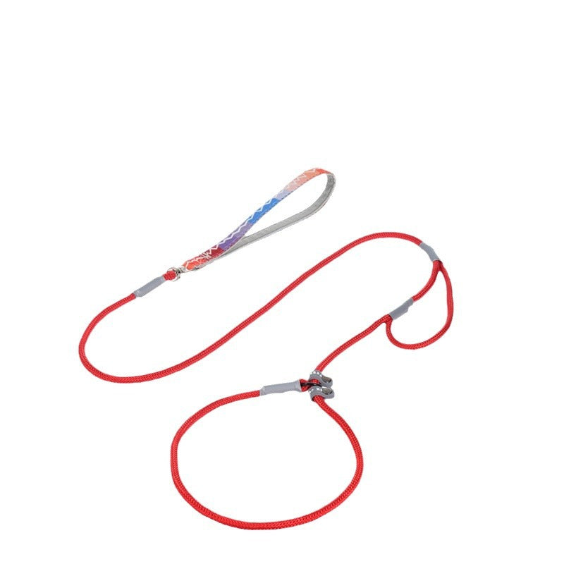 Anti-escape fabric dog slip lead with adjustable loop, product image 4