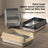 Stainless Steel Top Entry Cat Litter Box with Lid, Semi-Enclosed