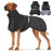 Thick padded reflective burgundy coat for large dogs, product image 28