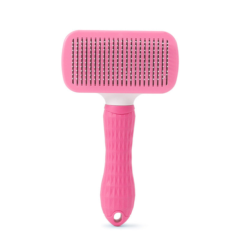Self-Cleaning Fine-Tooth Dematting Comb for Dogs and Cats