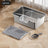 Stainless Steel Cat Litter Box, Front or Side Opening Anti-Splash