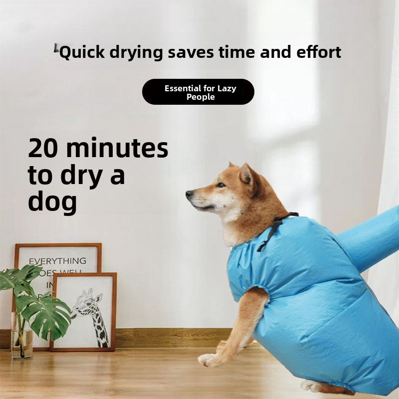 Quick Dry Pet Drying Bag for Dogs and Cats, Oxford Cloth Sack