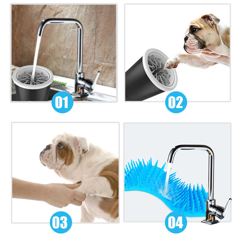 USB Rechargeable Automatic Paw Washer for Dogs and Cats