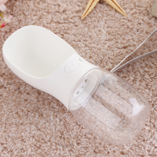 Portable Leak-Proof ABS Pet Water Bottle in 300ml to 550ml Sizes for Dogs on Walks