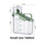 Airtight pet food storage container in light green, view 7