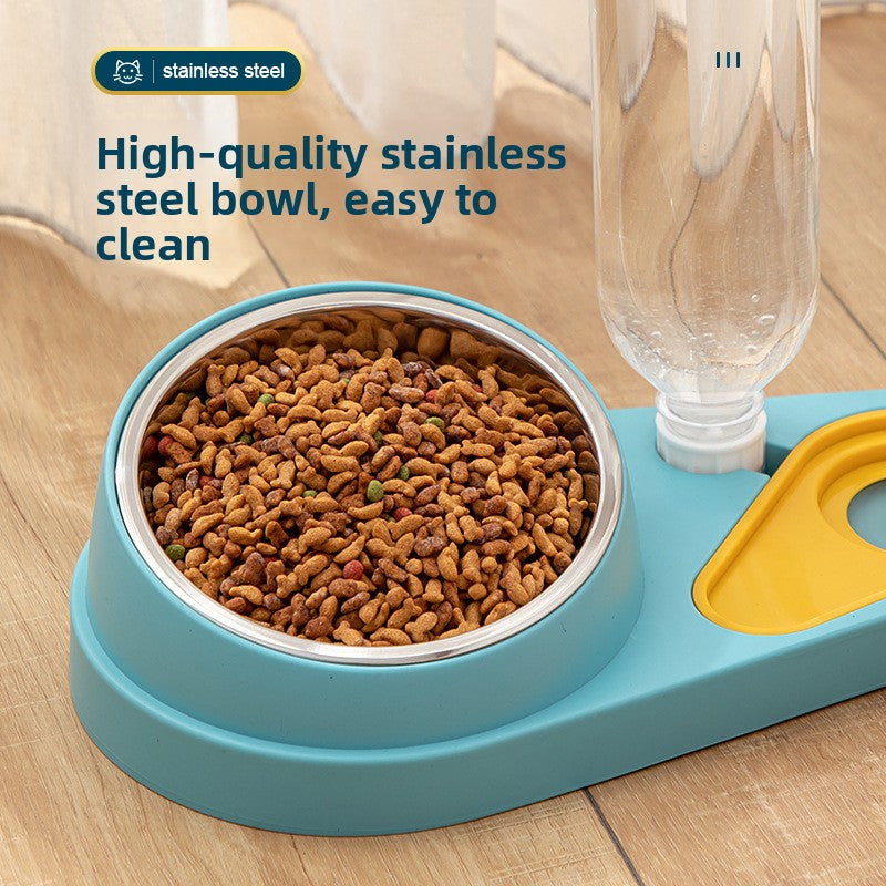 Automatic Pet Water Fountain with Removable Bowl and Anti-Knock Base for Cats and Dogs