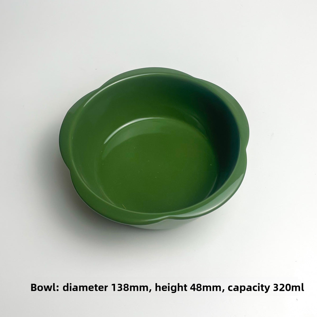 Slanted Ceramic Cat Bowl with Flower Design and Optional Stand for Neck Comfort