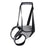 Rear support dog lift harness in light grey with detachable handle