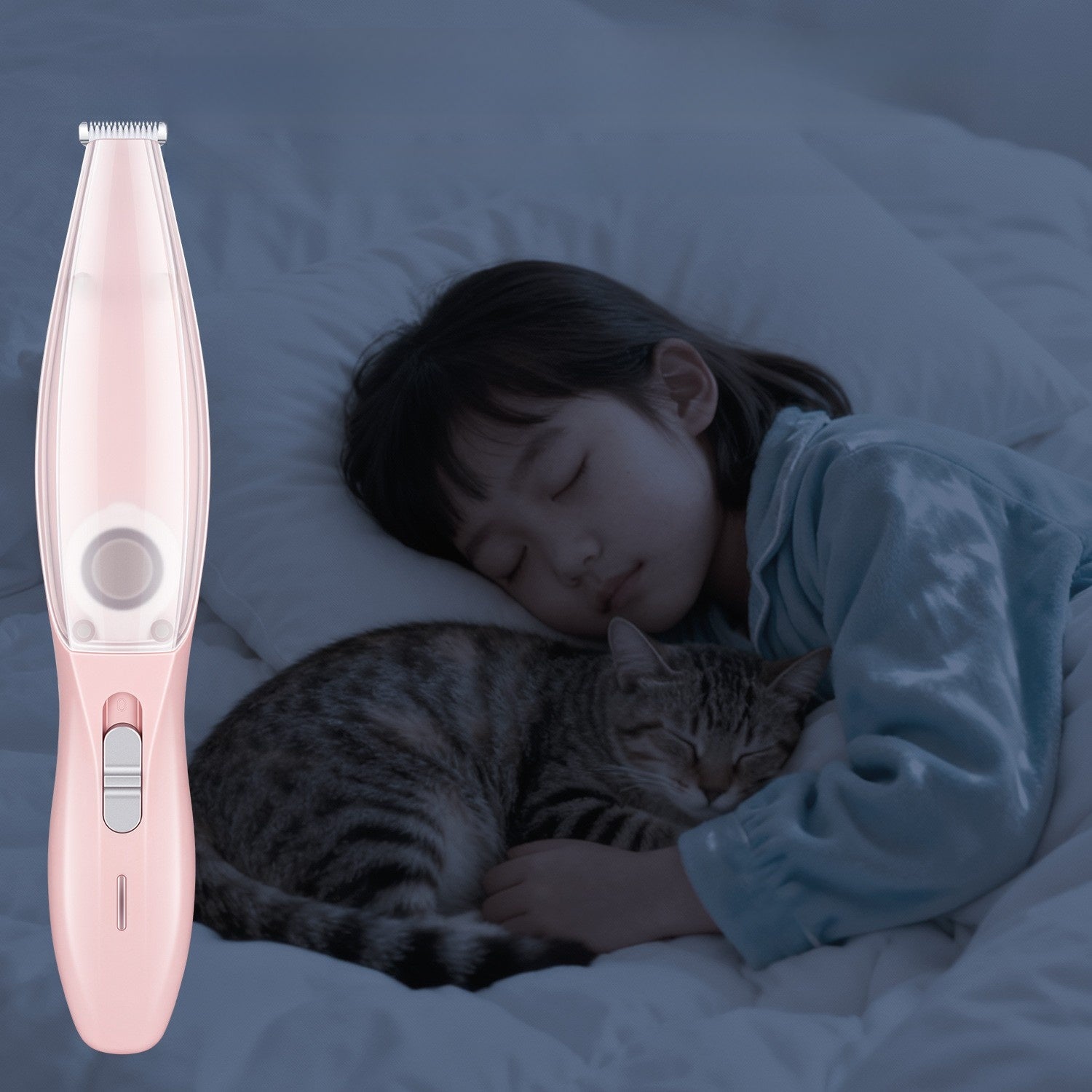 2-in-1 Pet Shaver with Suction and Ceramic Blade for Dogs and Cats