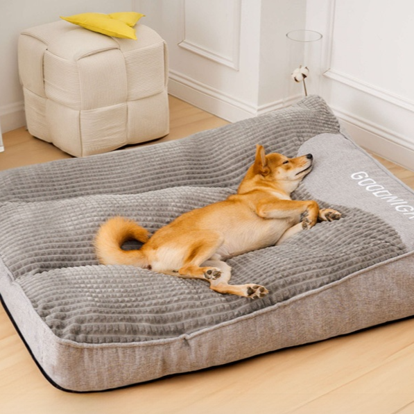 Zip Cover Dog Sofa Bed, Washable Dual Layer Sleeping Pad